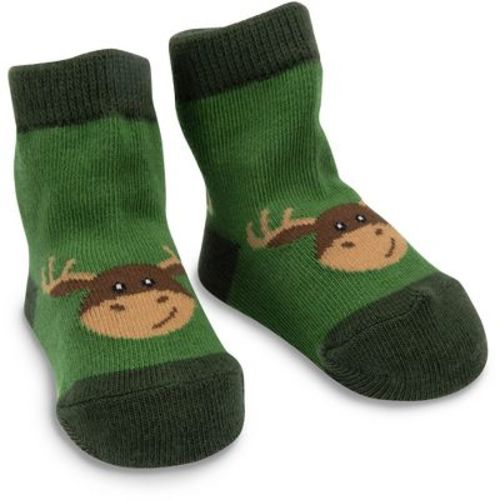 Pavilion Gift Company - Forest Green Moose - 0-12 Socks - Socks