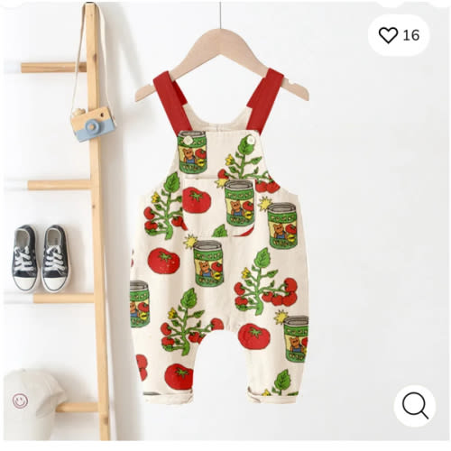 Baby & Kids Tomato and Canned Overalls