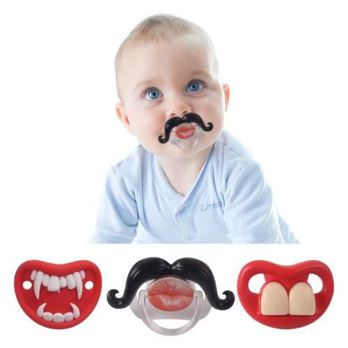 Funny Pacifiers for Babies, Newborn Pacifier 0-3 Months, Infants Pcifiers for 0-6 Months, Toddlers Mustache Pacifier, Baby Gift Pacifiers for Boys and Girls