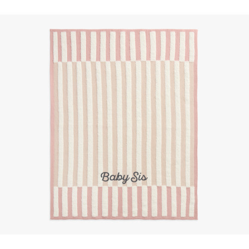 Modern Baby Striped Soft Knit Baby Blanket