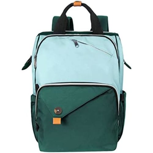 Hap Tim Baby Diaper Bag for Boys Girls, Large Backpack Diaper Bags with Double Compartments, Baby Registry Search Shower Gifts Stuff Newborn Must Haves, Green（7340-GR）
