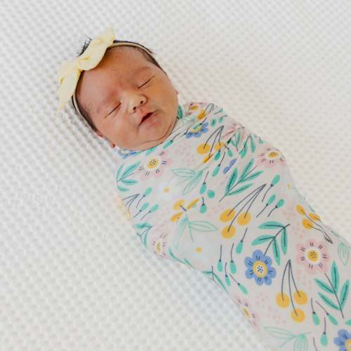 Knit Swaddle Blanket - Clara