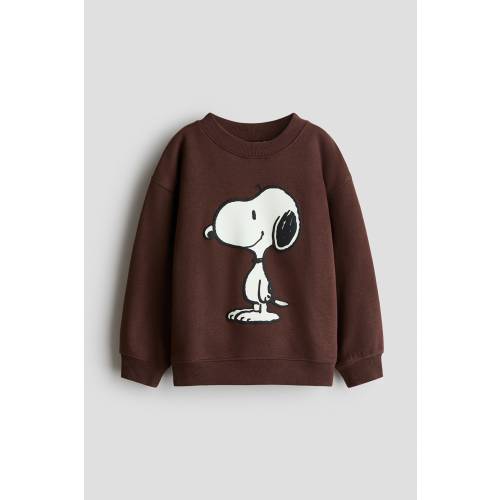 PRINTED BRUSHED-INSIDE SWEATSHIRT