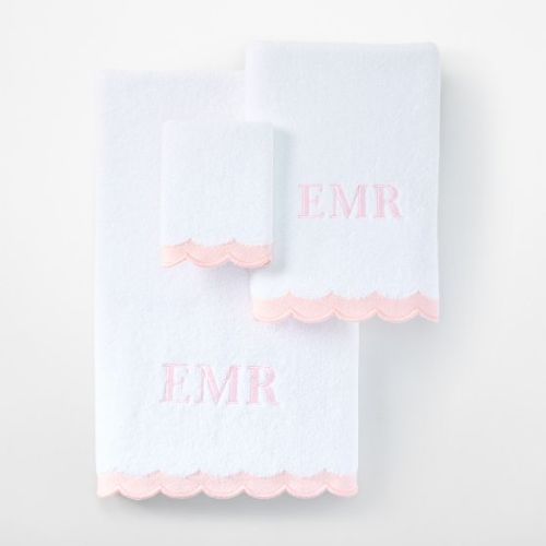 Scalloped Towel Collection | Mark and Graham