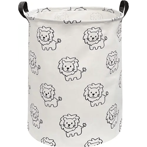 ESSME Baby Hamper,Nursery Laundry Basket,Lion Storage Basket,Toy bin for Boys, Gift Baskets,Room Decor,Home Organizer (Lions)