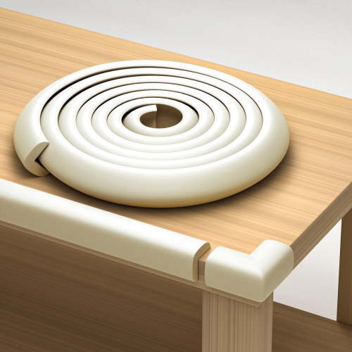 Furniture Edge and Corner Guards | Baby Proofing Foam Set | Safe for Table, Fireplace, Countertop | White