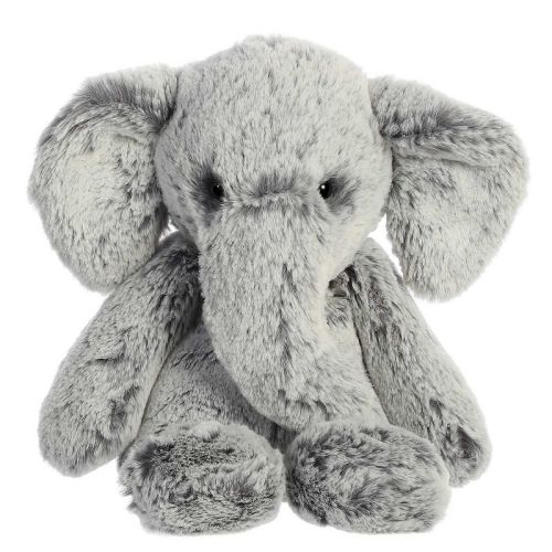 Aurora Small Elephant Sweet & Softer Snuggly Stuffed Animal Gray 9"