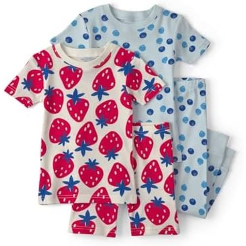 Carter's Girls' 4-piece Tight Fit Cotton Pajama Set