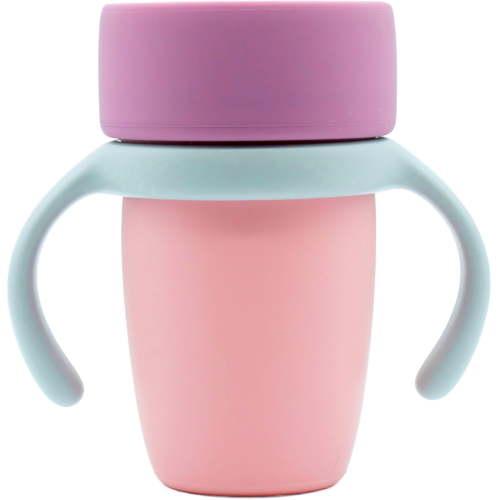 WeeSprout Baby Training Cup - Silicone Sippy Cup with Removable Handles for Weaning Off Bottle