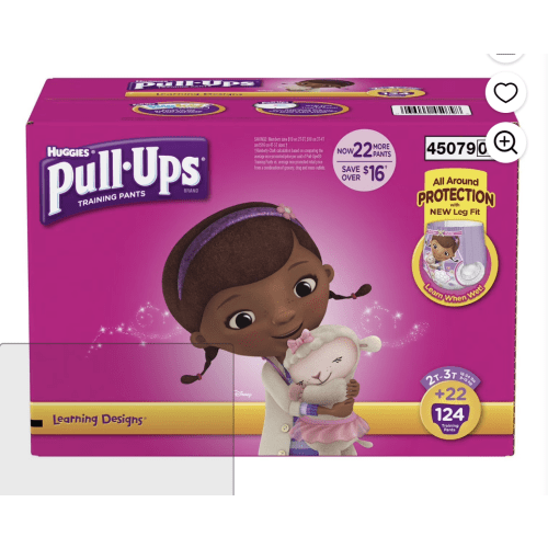 Huggies Pull Ups Training Pants For Girls Size 2T - 3T Total 124 Count