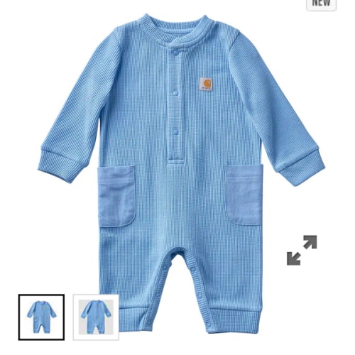 Kids' Long Sleeve Thermal Henley Coverall (Baby) | Carhartt