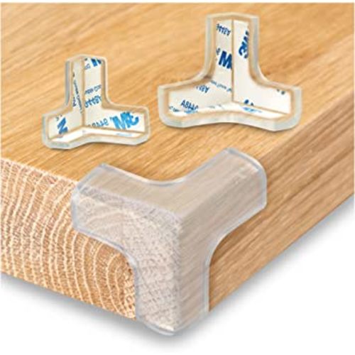 Corner Bumper Protector, 12 Pcs,Strong Hold, Corner Protector Baby, Corner Guards Baby proofing Corners and Edges, Table Corner Protectors Baby, Clear & Transparent ( Small)