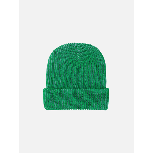 TWO-TONE RIB KNIT BEANIE