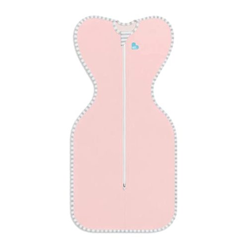 Love To Dream Swaddle UP Self-Soothing Sleep Sack 8-13 lbs., Dramatically Better Sleep, Snug Fit Calms Startle Reflex, 1.0 TOG, Dusty Pink, Small