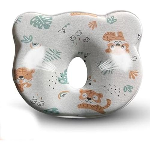 Memory Foaｍ Pillow Soft and Cozy Cartoon Travel Pillow for Small Boys and Girls (Tiger)