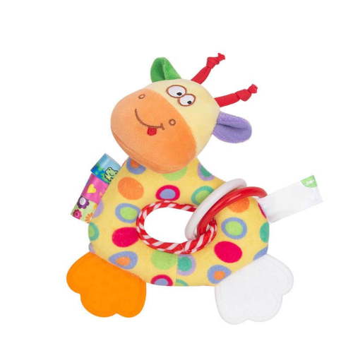 Elainilye Newborn Baby Rattle Toys Set, Musical Shaker Rattles and Early Educational Toys, Soft Chewable Infant Teether Gifts Set for 0 3 6 12 Months