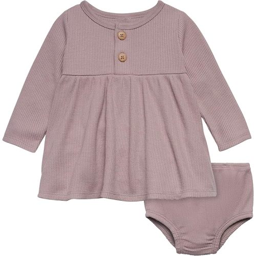 Modern Moments by Gerber baby-girls Mini Waffle Dress With Diaper Cover Set