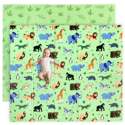 Wildkin Toddler Foam Play Mat - 70" x 59" (Wild Animals)