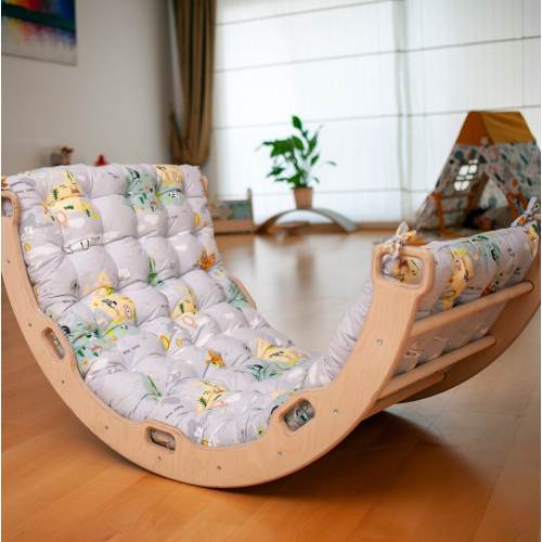 Montessori Gifts for Toddler, Climbing Arch with Large Size Pillow; Imaginative Play for Kids