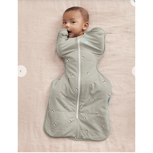 Swaddle Up™ 2.5 TOG Cotton Olive Bees