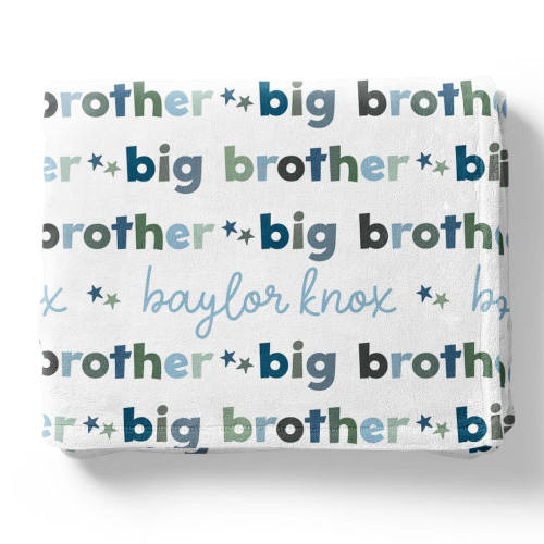 Personalized Kids Blanket | Big Sibling