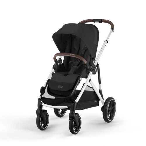 Cybex Gazelle S Modular Stroller, 2023, Moon Black, Taupe Frame