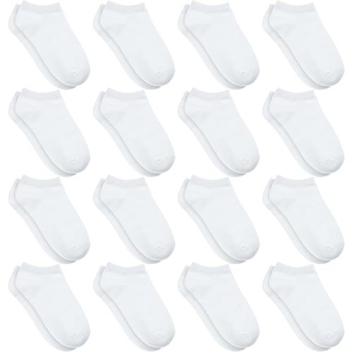 Toddler Socks, 16 Pairs Low Cut No Show Ankle Set for Boys Girls Kids (1-14 Years Old)