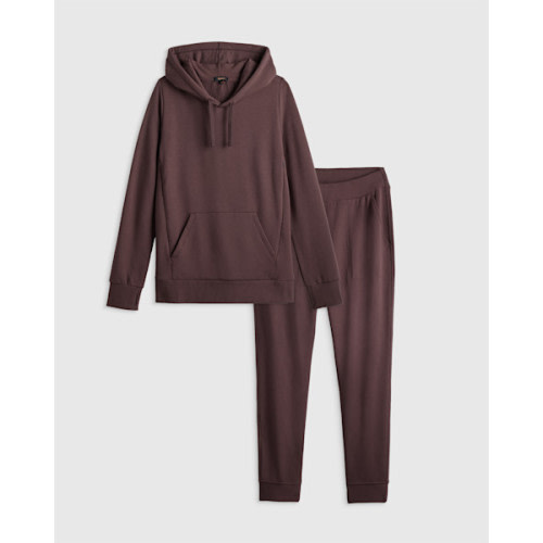 SuperSoft Cozy Lounge Maternity Set in Dried Fig