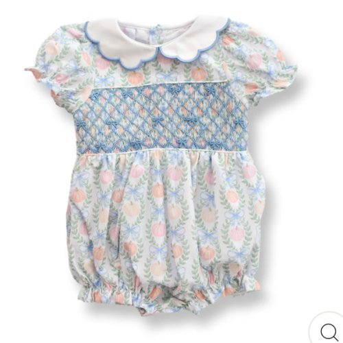 Olivia Bows & Pumpkins Bubble