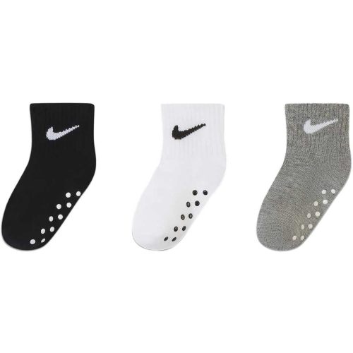 Nike Baby Swoosh Ankle Gripper Socks 3-Pairs