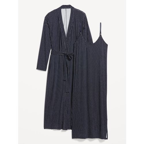Maternity Robe and Nursing Nightgown Set