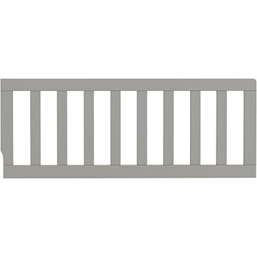 Toddler Bed Safety Guard Rail for Oxford Baby, Soho, Ozlo & Avalon Baby Convertible Cribs - Solid Wood Rail for Toddler Bed Conversion - Safety Rails for Children (Dove Gray, Option 2)