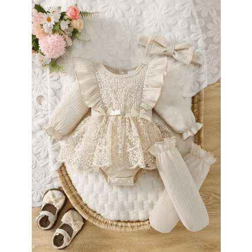 2pcs newborn baby girl romper dress mesh - Temu