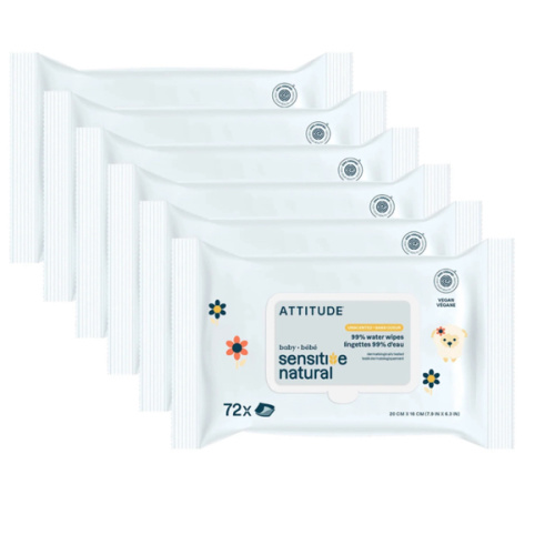 Natural Baby Wipes for Sensitive Skin I ATTITUDE