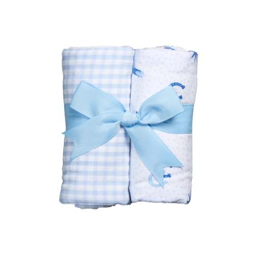 Cowboy Burp Cloth Set