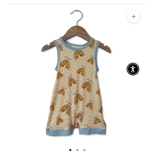 Twinkle Bug Sleeveless Shorty Romper
