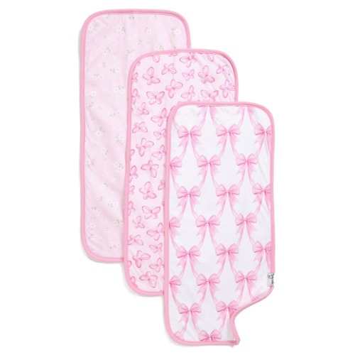 Bow My Gosh Assorted 3-Pack Burp Cloths