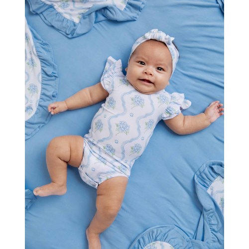 Blue-tiful Bloom Cap Sleeve Bodysuit
