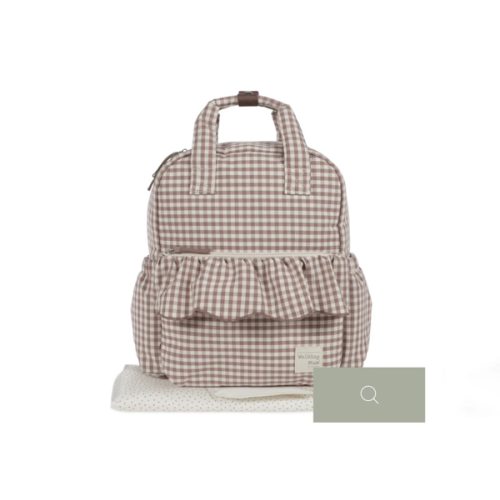 Walking Mum – Changing Rucksack – Praliné Vichy Moka