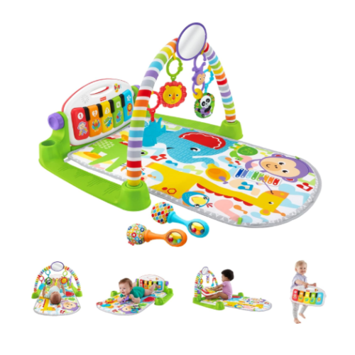 Fisher Price Deluxe Kick & Play Piano Gym, Green