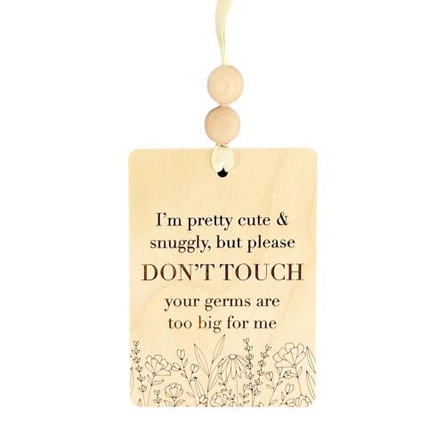 Please Don't Touch Baby Germs Sign, Baby Stroller Tag, Baby Germ Carrier Tag, Baby Car Seat Accessories, Your Germs Are Too Big