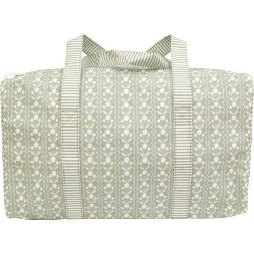 The Duffle Bag in Sage Floral