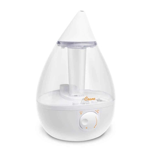Crane 1 Gallon Drop Shape Cool Mist Humidifier for Nursery