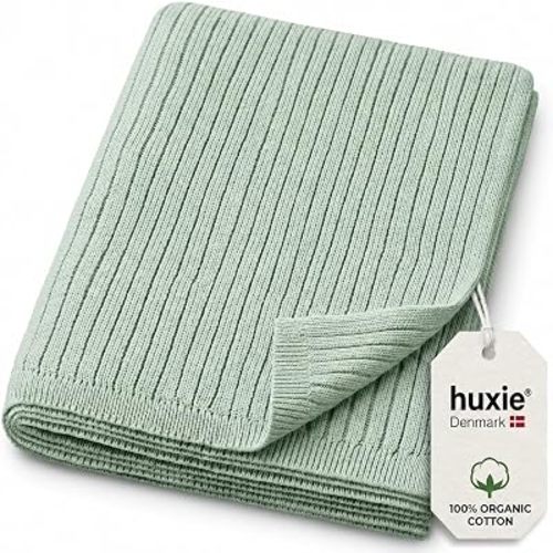 Receiving Blankets, 100% Organic Cotton Knit, Newborn Baby Swaddle