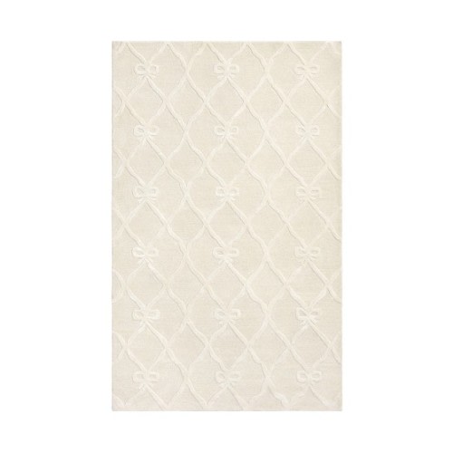 LoveShackFancy Wool Viscose Bow Trellis Rug