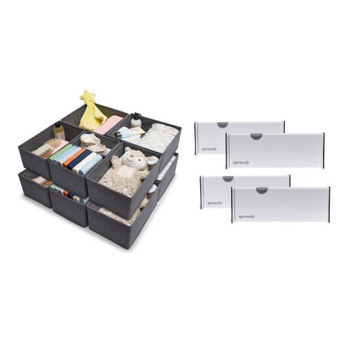 Sprucely Drawer Organization Bundle - Grey