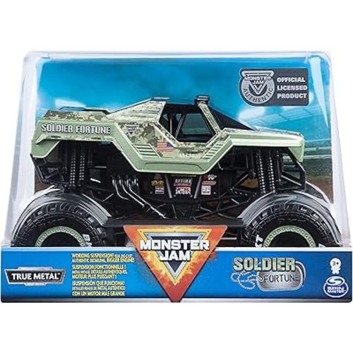 Monster Jam, Official Soldier Fortune Monster Truck, Die-Cast Vehicle, 1:24 Scale