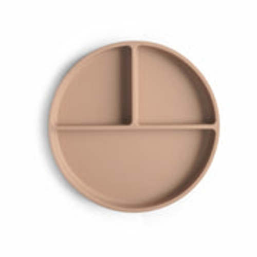 Mushie Baby Silicone Suction Plate | Natural & Shifting Sand