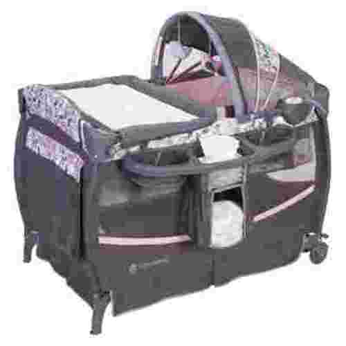 Baby Trend Deluxe II Nursery Center, Portable Bassinet, Playard with Travel Bag – Bluebell Pink