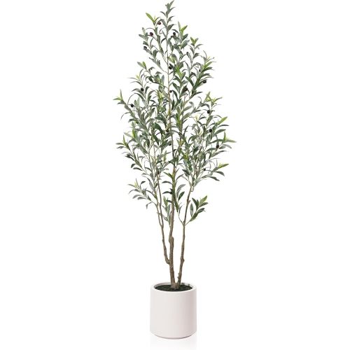 Artificial Olive Tree 6ft,Tall Fake Olive Trees for Indoor
